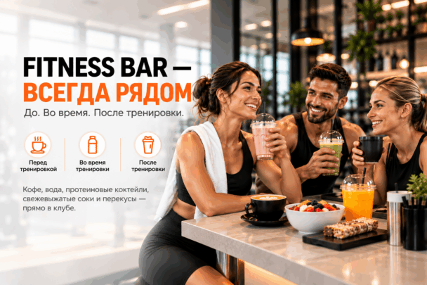 Fitness bar — всегда рядом!